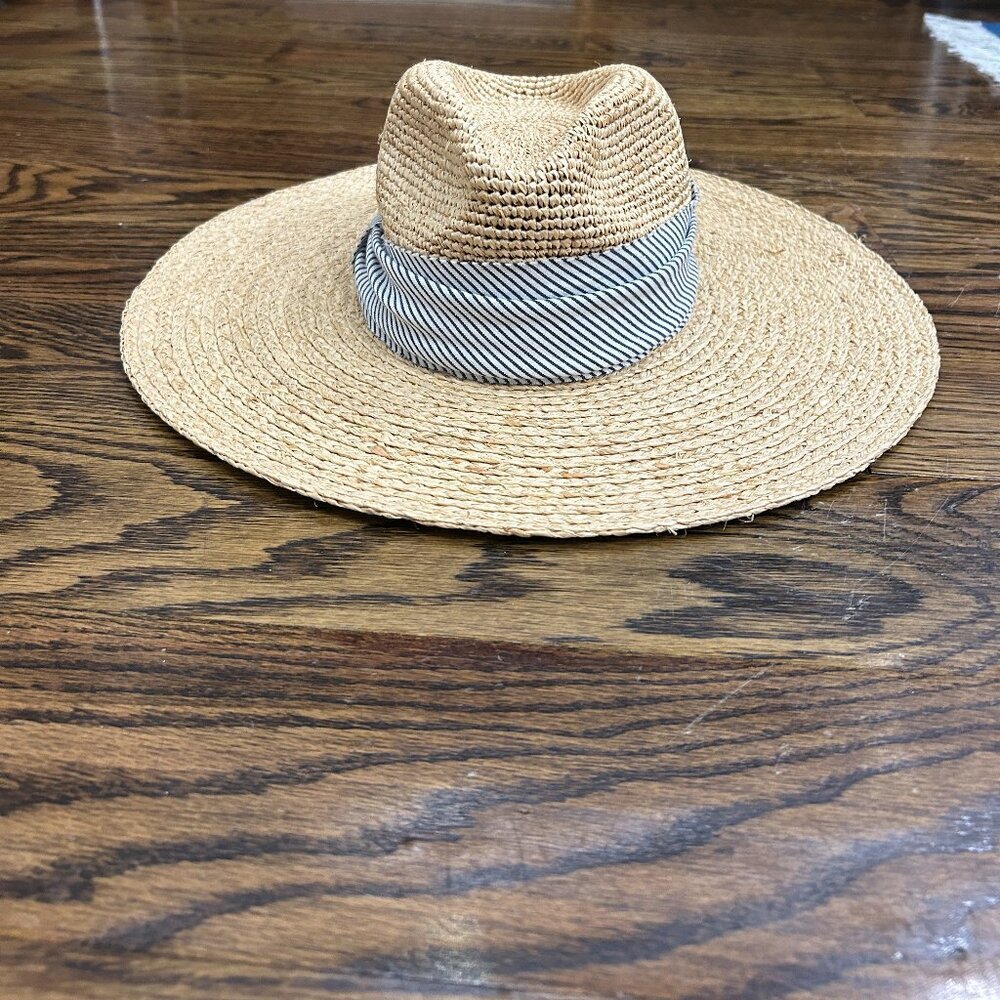 Hat Attack Mixed Raffia Continental Hat - image 2